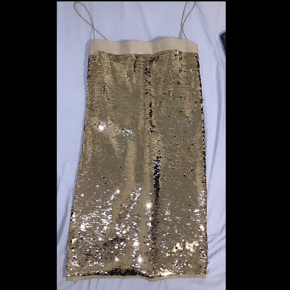 DOLCE & GABBANA Gold Sequin Dress - Picture 2 of 2